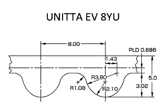 Схема ремня 8YU