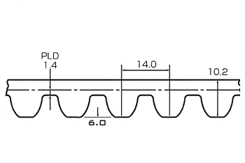 Схема ремня MGT14