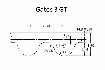 Схема ремня MGT3
