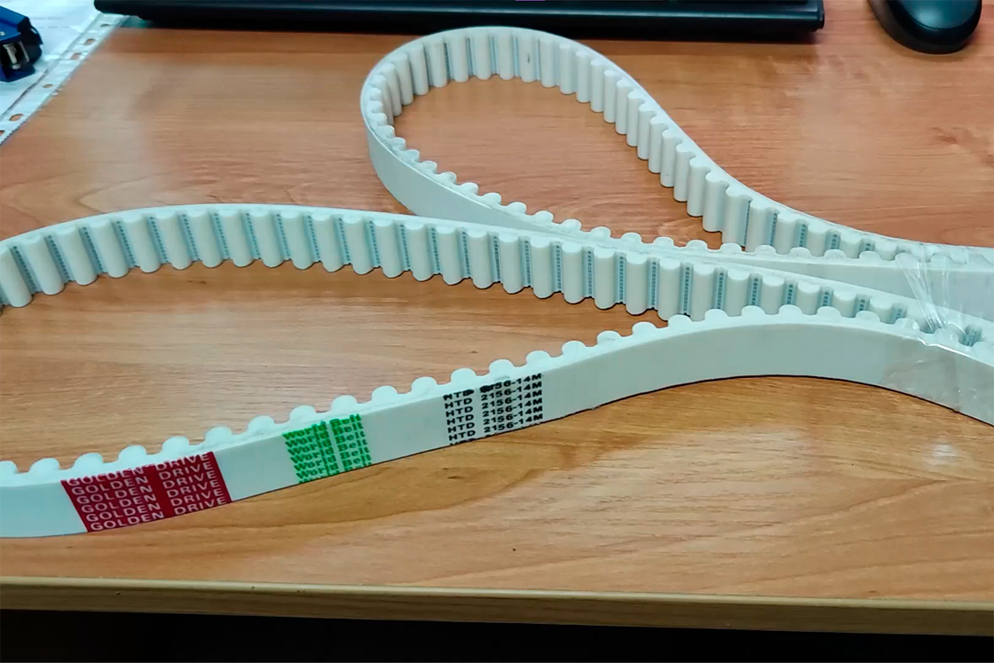 Ремень S14M в тяжёлом приводе
