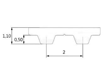 Схема ремня T2