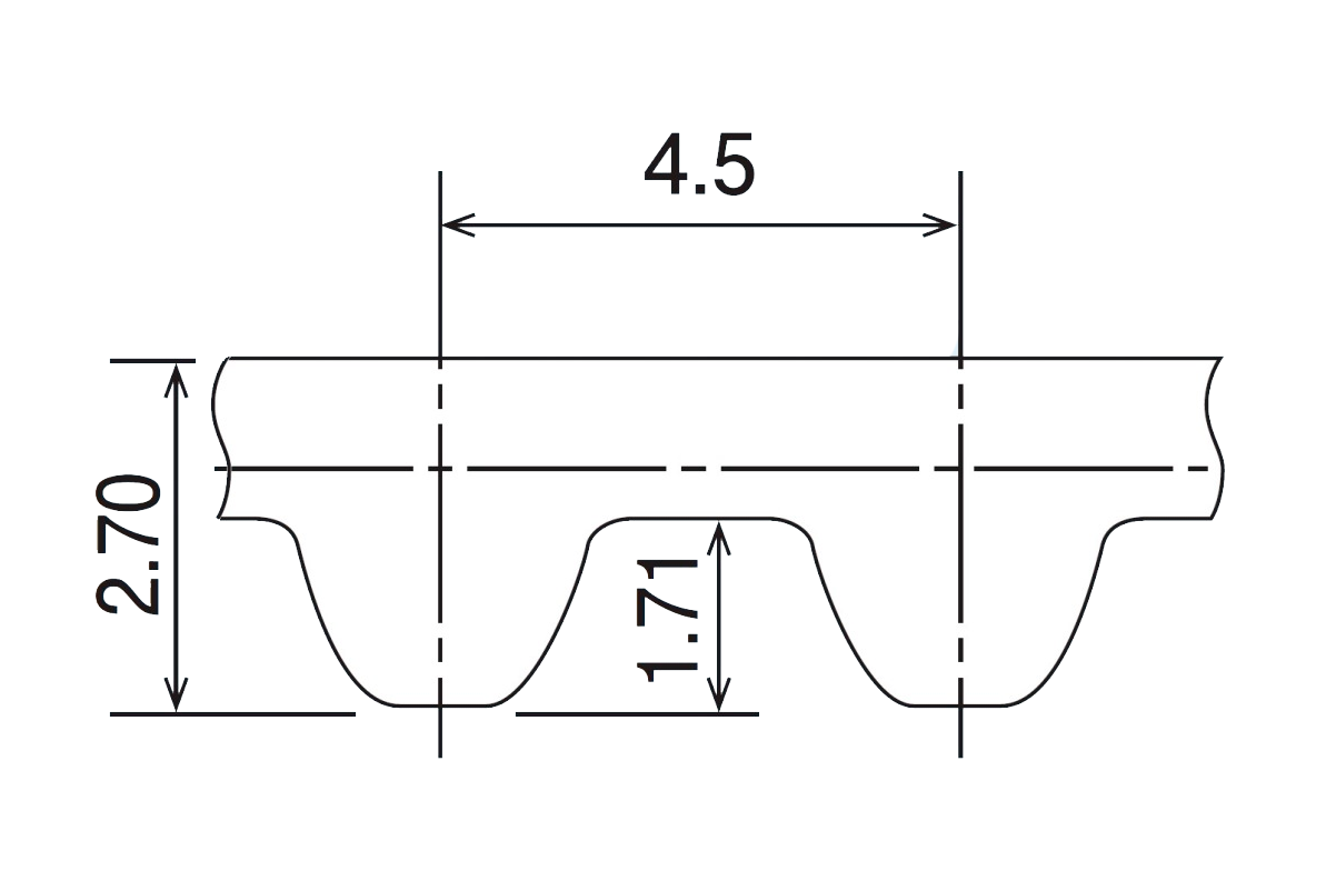 Схема ремня STS S4.5M