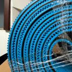 Полиамидный плоский ремень GP NRT-500 Blue 6,5 мм с грибом 2000 мм 40 мм