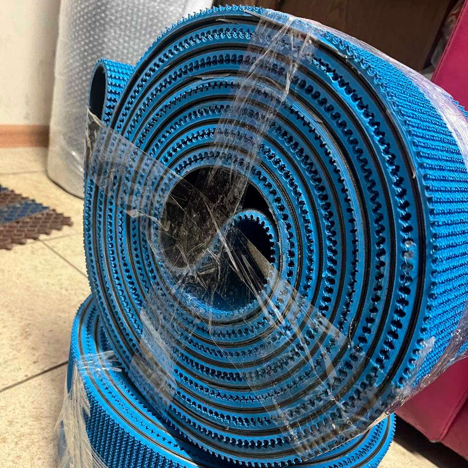 Blue Плоский приводной ремень GP NRT-500 Blue 6,5 мм с грибом 2500 мм 50 мм